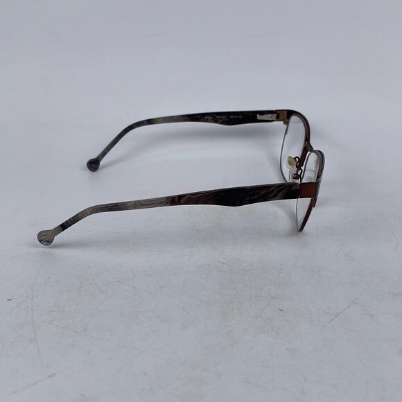 Jonathan Adler‎ JA505 Eyeglasses Frame Unisex Brown Plastic Full Rim 55-18-140 - Picture 5 of 13